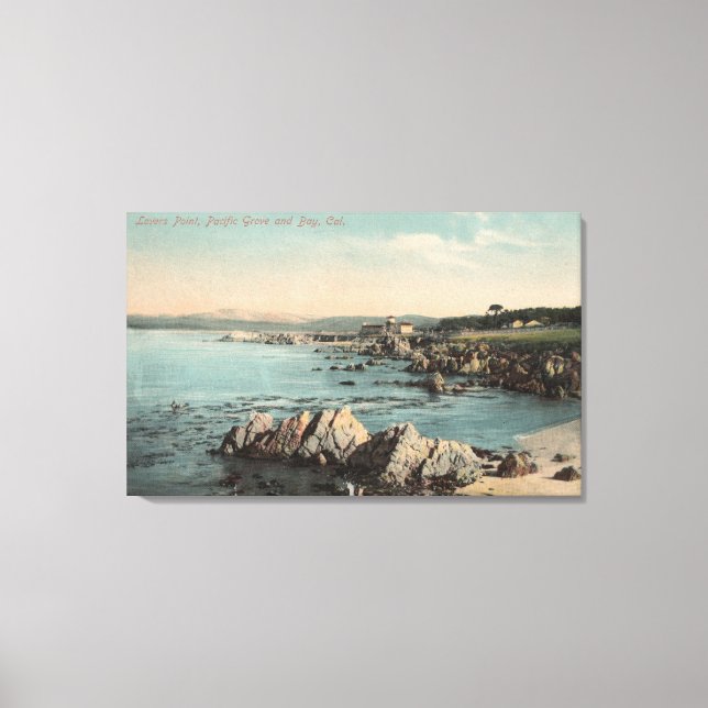 Lienzo Pacific Grove, CA - Lovers Point, Pacífico (Anverso)