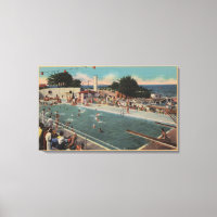 Pacific Grove, CA - Vista de la piscina municipal