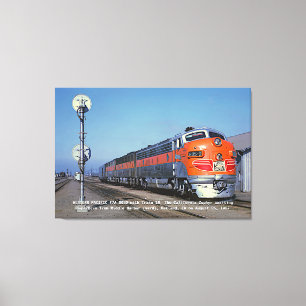 Lienzo Pacífico Occidental F7 California Zephyr 48"x32"