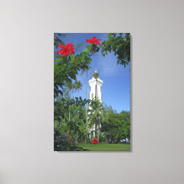 Lienzo Pacífico Sur, Polinesia Francesa, Tahití. Hibiscus (Anverso)