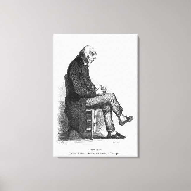 Lienzo Padre Goriot, ilustracion de 'Le Pere (Anverso)