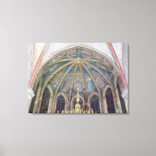 Lienzo Padres y apóstoles benedictinos, de la cámara