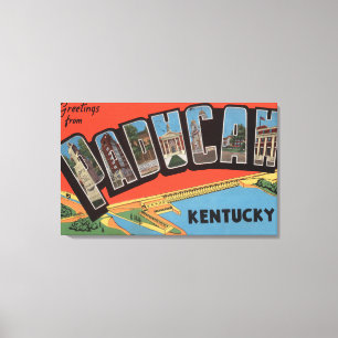 Lienzo Paducah, Kentucky - Escenas de letras grandes