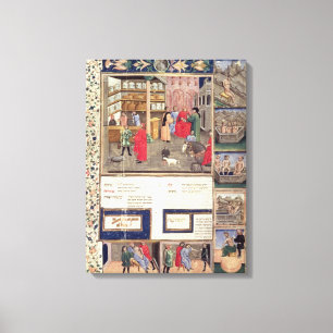 Lienzo Página de "Canon de la medicina" por Avicenna