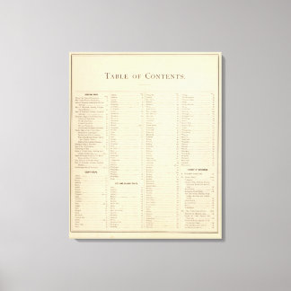 Lienzo Página de Índice de atlas históricos de Wisconsin