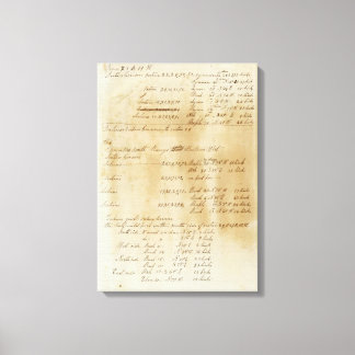 Lienzo Página de texto Michigan y encuesta de frontera de