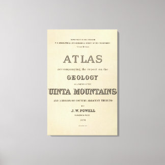 Lienzo Página de título Atlas que acompaña el informe