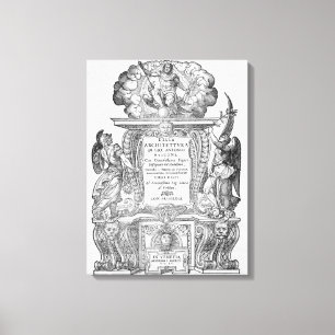 Lienzo Página de título de "Della Architettura",