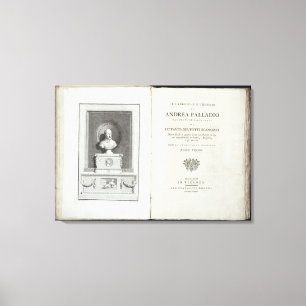 Lienzo Página de título de "Le Fabbriche e i Disegni di A