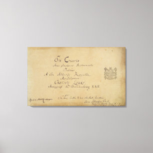 Lienzo Página de título de los "Conciertos de Brandeburgo