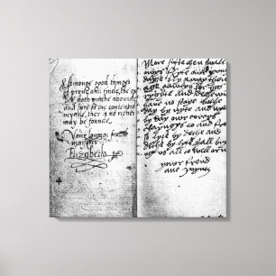 Lienzo Página del manuscrito