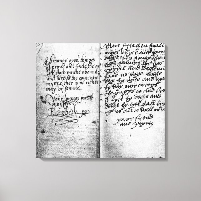 Lienzo Página del manuscrito (Anverso)