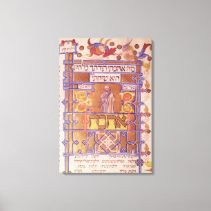 Lienzo Página del Mishneh Torah, código sistemático