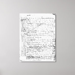 Lienzo Página pasada 'de un la Recherche du Temps Perdu'