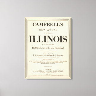 Lienzo Página Título Nuevo atlas Illinois