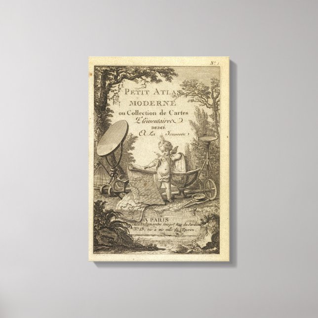 Lienzo Página Título Pequeño atlas moderno (Anverso)