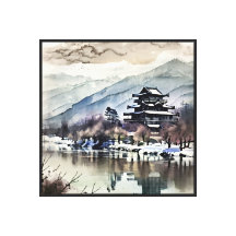 Pagoda de Montaña en el Río (invierno)