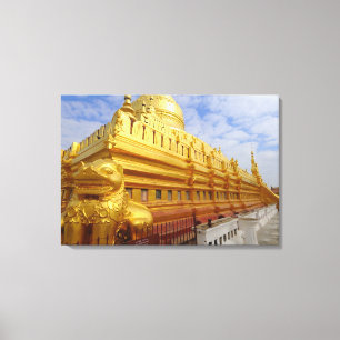 Lienzo Pagoda Shwezigon en Bagan, Bagan (Pagan),