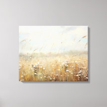 Paintaje de aceite de campo de flores silvestres