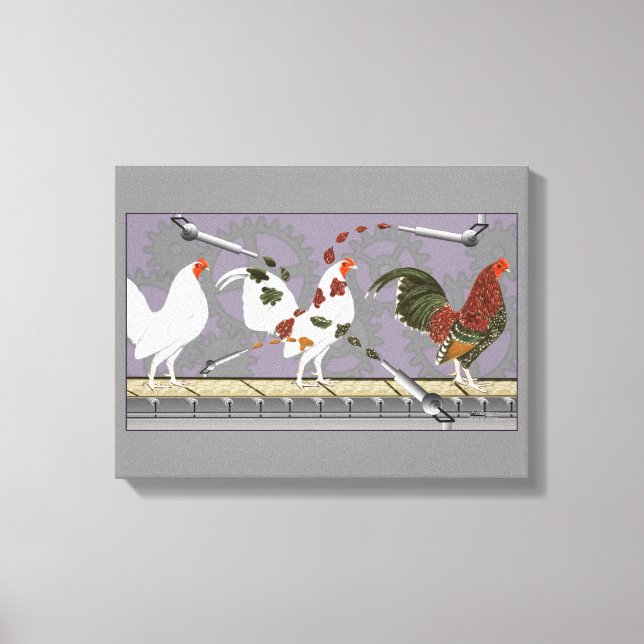 Lienzo Painter de aves de corral (Anverso)