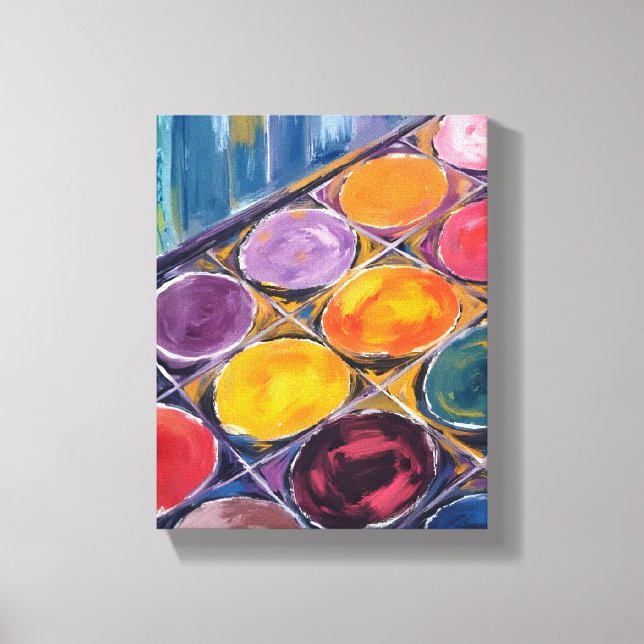 Lienzo Painter’s Palette | Watercolor Artist Painting (Anverso)