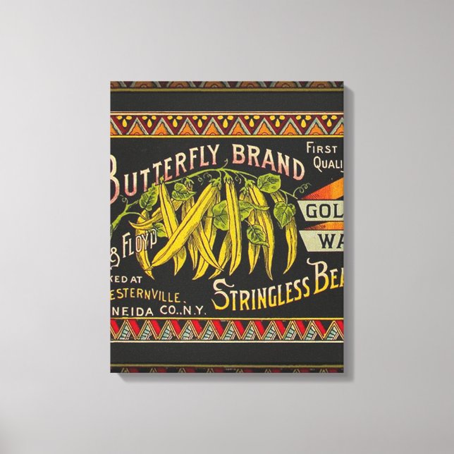 Lienzo País de verduras de etiqueta de anillo (Anverso)