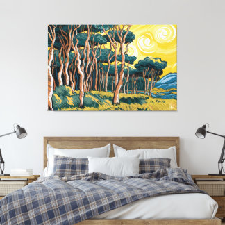 Lienzo Paisagem de Bosque ao Sol