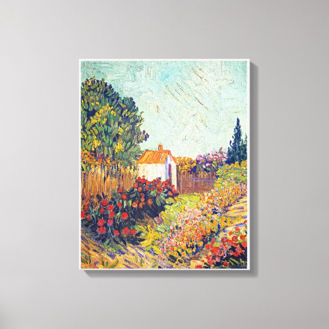 Lienzo Paisaje (1925-1928) de Vincent van Gogh. (Anverso)