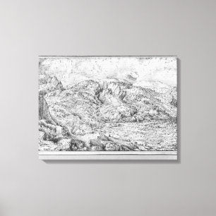 Lienzo Paisaje alpino, 1553