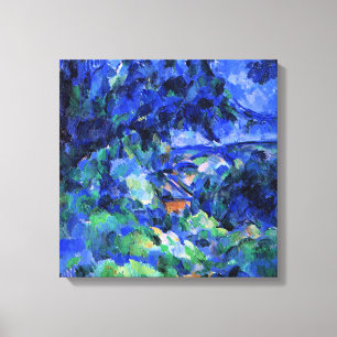 Lienzo Paisaje azul de Paul Cezanne