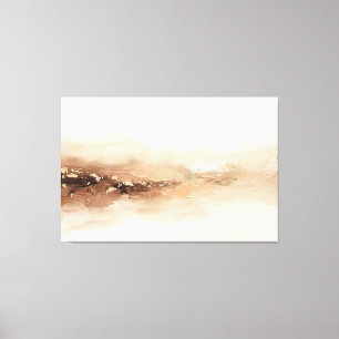 Lienzo Paisaje beige dorado abstracto minimalista moderno