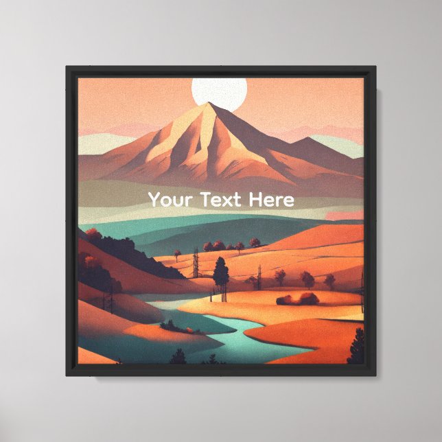 Lienzo paisaje boho (Anverso)