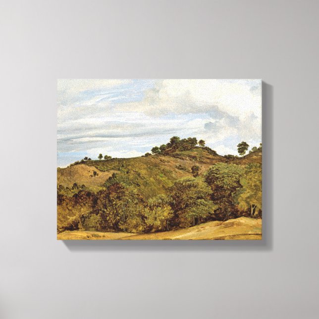 Lienzo Paisaje cerca de Olevano, 1822 (Anverso)