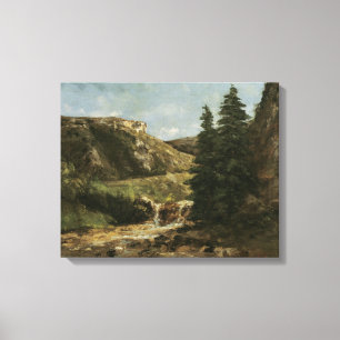 Lienzo Paisaje cerca de Ornans, c.1858