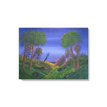 Paisaje colorido del cielo azul de Rocky Valley