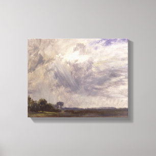 Lienzo Paisaje con cielo gris, c.1821-30 (aceite en p.
