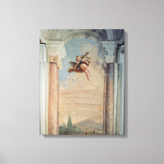 Lienzo Paisaje con Cupido, de la 'Foresteria' (Invitado) (Anverso)