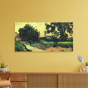 Lienzo Paisaje con el Castillo de Auvers por Vincent van 