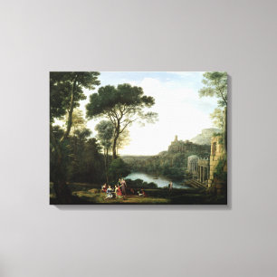 Lienzo Paisaje con el Egeria de la ninfa