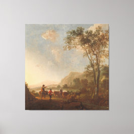 Lienzo Paisaje con pastores y ganado, Aelbert Cuyp,