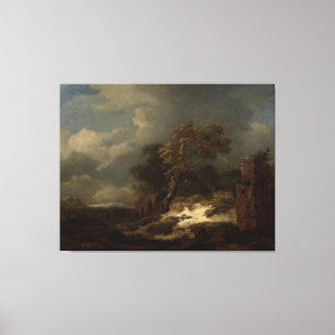 Lienzo Paisaje con ruinas, Jacob Isaacksz. van Ruisdael