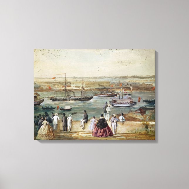 Lienzo Paisaje de Cuba (Anverso)