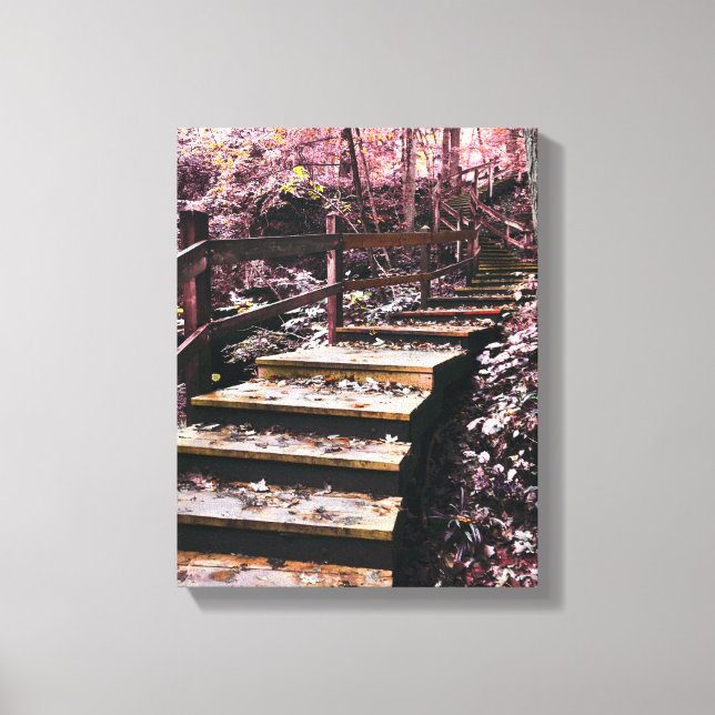 Lienzo paisaje de ensueño de las escaleras (Anverso)
