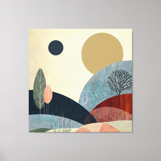 Lienzo Paisaje de Fantasy Hills (Anverso)