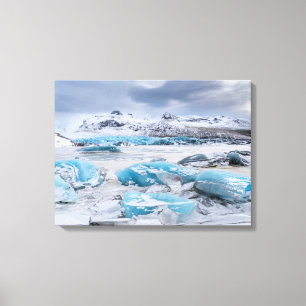 Lienzo Paisaje de hielo glaciar, Islandia
