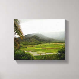 Lienzo Paisaje de Kauai, Hawaii, Campos exuberantes