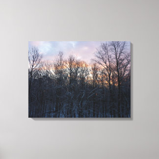 Lienzo Paisaje de la Naturaleza del Sol Invierno I Pastel