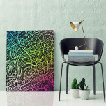 Lienzo Paisaje de las líneas de color arcoiris psicodélic<br><div class="desc">Una extraordinaria y cautivadora obra de arte de lienzo que cautiva su intrincado diseño. El lienzo, con un fondo negro profundo, cobra vida con un caleidoscopio de líneas de arcoiris que se desprenden y se entrelazan con elegancia. Meticulamente dibujadas a mano, estas líneas tejen un tapiz de complejidad, que deja...</div>