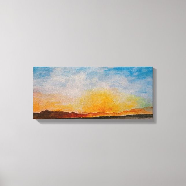 Lienzo Paisaje de las Montañas Acuáticas de Missoula Mont (Anverso)