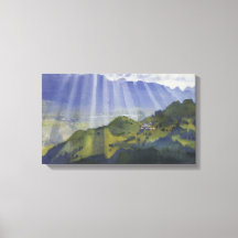 Paisaje de montaña en Suiza (Serebriakova)